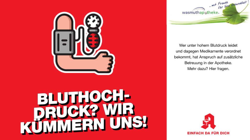 Bluthochdruck? Wir kümmern uns!